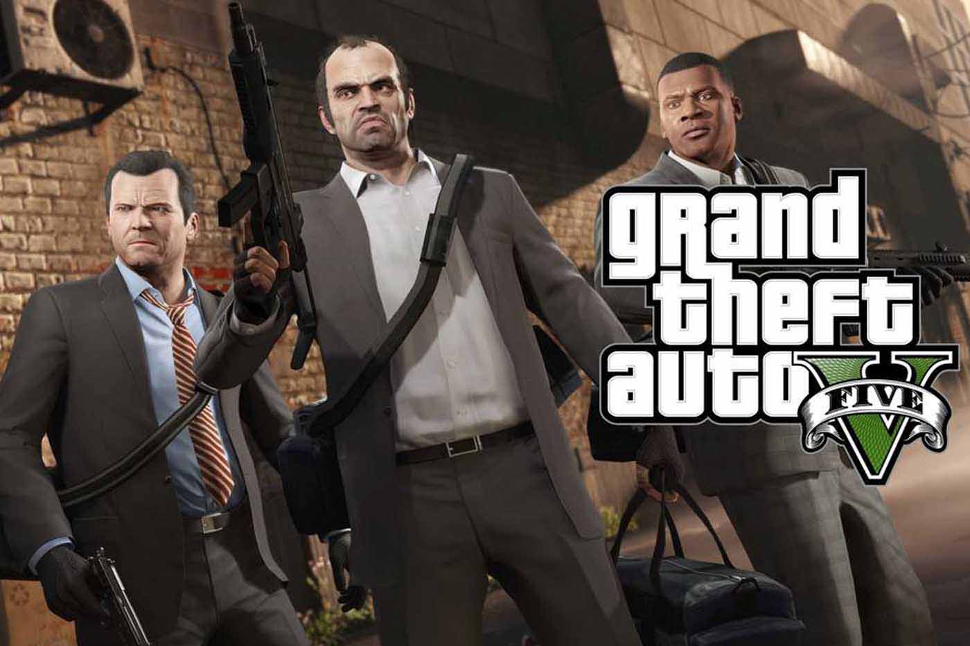 Portada de GTA 5 (Grand Theft Auto 5)