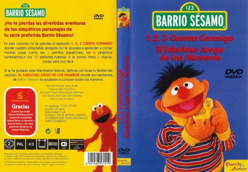 Portada de Barrio Sésamo: 1, 2, 3, Cuenta conmigo