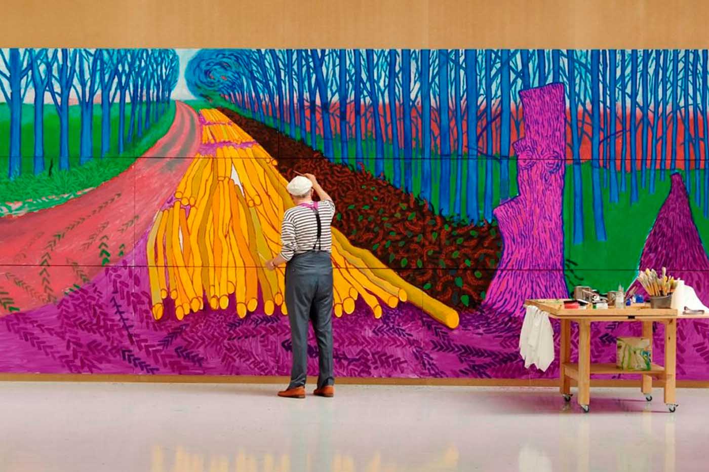 David Hockney en la Royal Academy of Arts