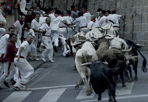 Portada de Encierro 3D: bull running in Pamplona