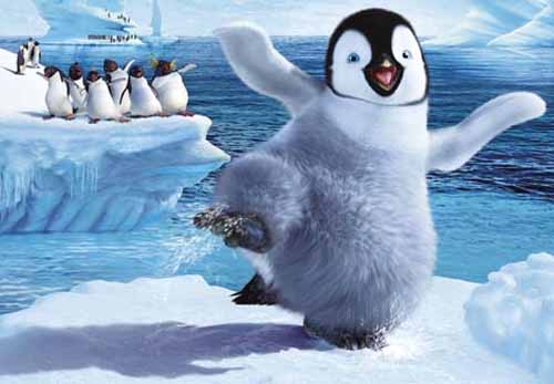Happy feet. Rompiendo el hielo