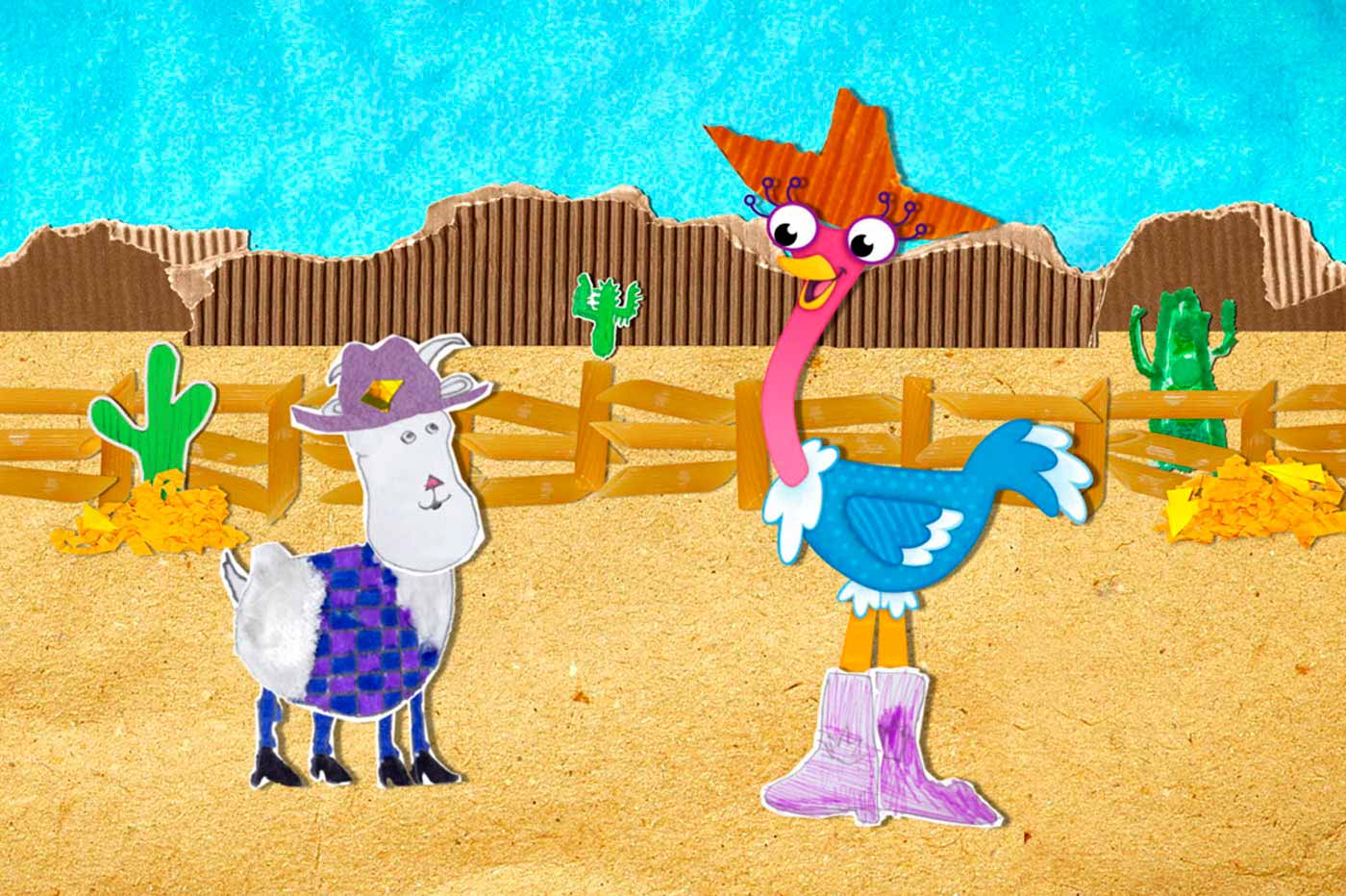 Portada de Olive la pequeña avestruz