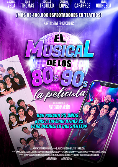 Portada de El musical de los 80s y 90s. La película
