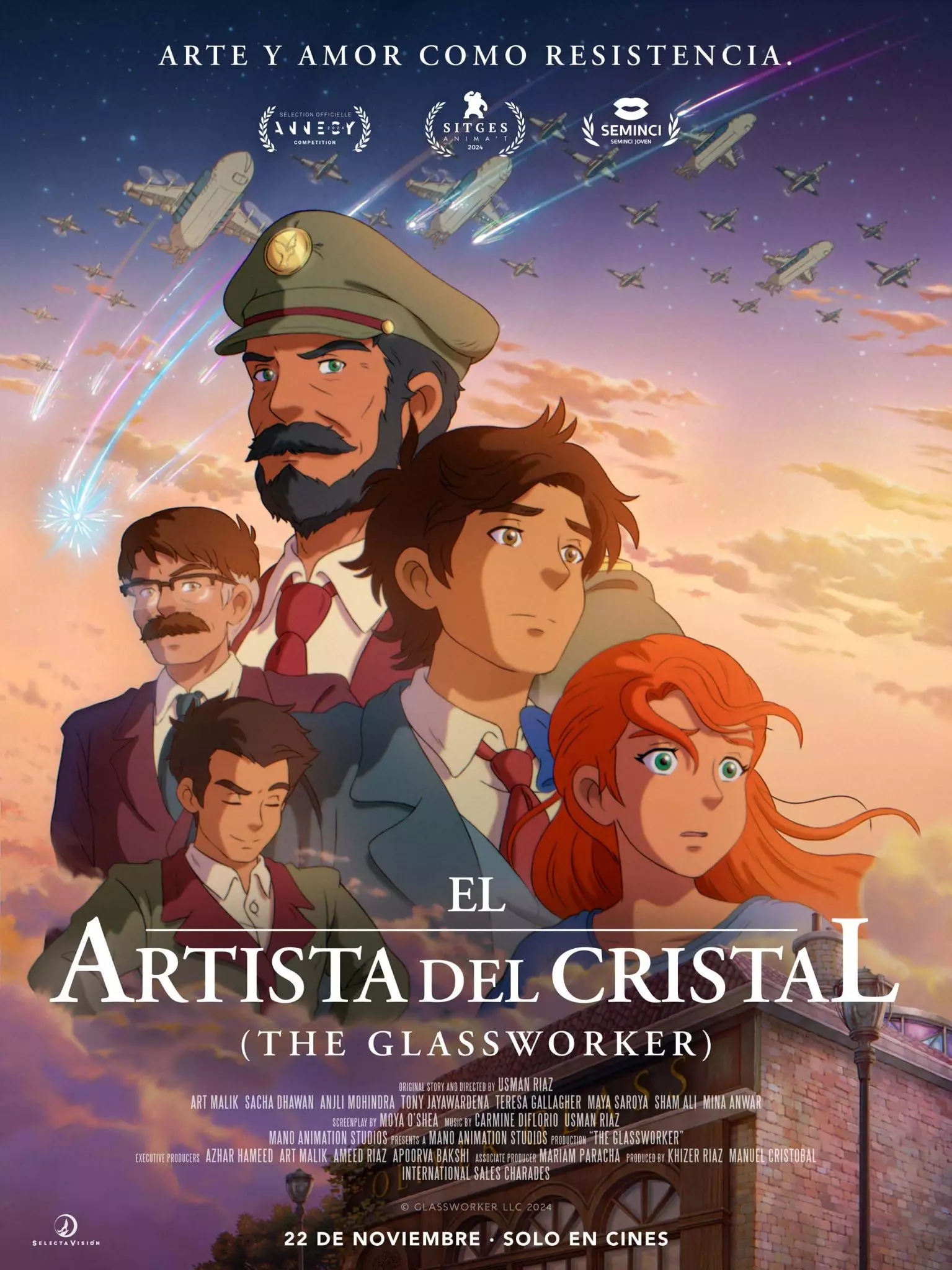 Portada de El artista del cristal (The Glassworker)
