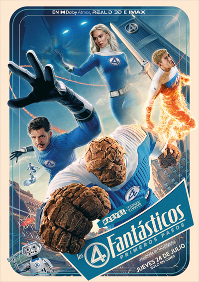 Portada de Los 4 Fantásticos: primeros pasos